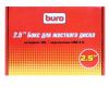 "BURO  Бокс на USB 2.0 для 2,5"" жёсткого диска IDE 100/133, алюминий"
