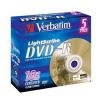 DVD-R Verbatim  4.7ГБ, 16x, 5шт., Jewel Case, LightScribe, (43621), записываемый DVD диск