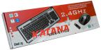 DIALOG KMK-R11SU  Беспроводной набор Katana мультимедиа-клавиатура + оптическая мышка