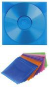 Конверты для CD, пластиковые, разноцветные, 100 шт (20 шт по 5 цветов), HAMA