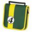 Портмоне HAMA для 32 CD, серия Racing, жёлто-зелёное